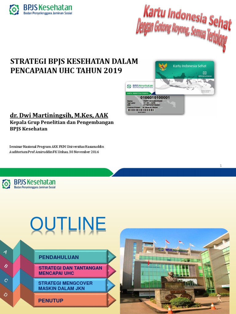 Strategi BPJS Kesehatan Capai UHC 2019 | PDF