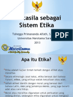 Pancasila Sebagai Sistem Etika