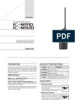 Ic-M92d, Ic-M91d Instruction Manual