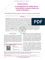 Intensive Care Management of Guillain Barre Syndrome: A Retrospective Outcome Study and Review of Literature