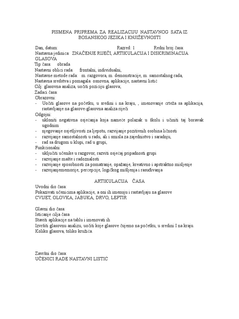 Znacenje Rijeci Artikluacija I Diskrim