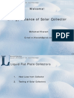 8 - Energy Balance of Solar Collectors