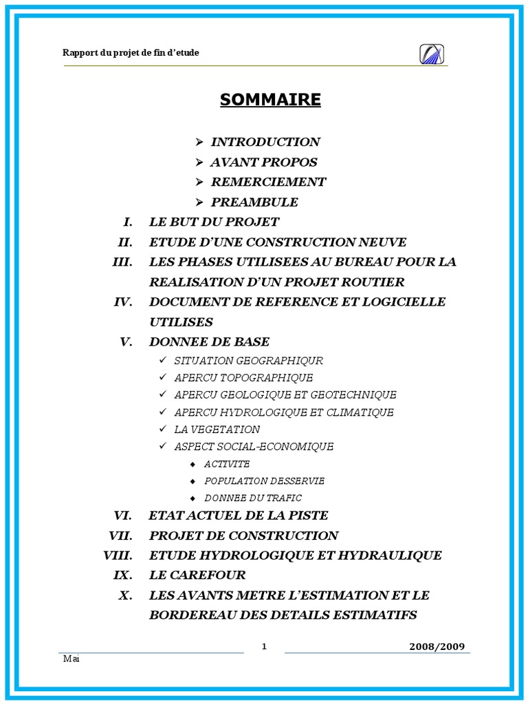 Exemple Rapport De Stage Transport Routier Rapport Route | Transport routier | Transport