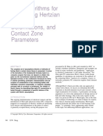 New Algorithms For Calculating Hertzian Stresses, Deformations, and Contact Zone Parameters PDF