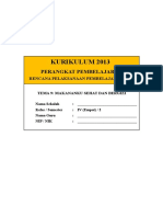 RPP Kelas 4 Tema 9 - Makanan Sehat Dan Bergizi