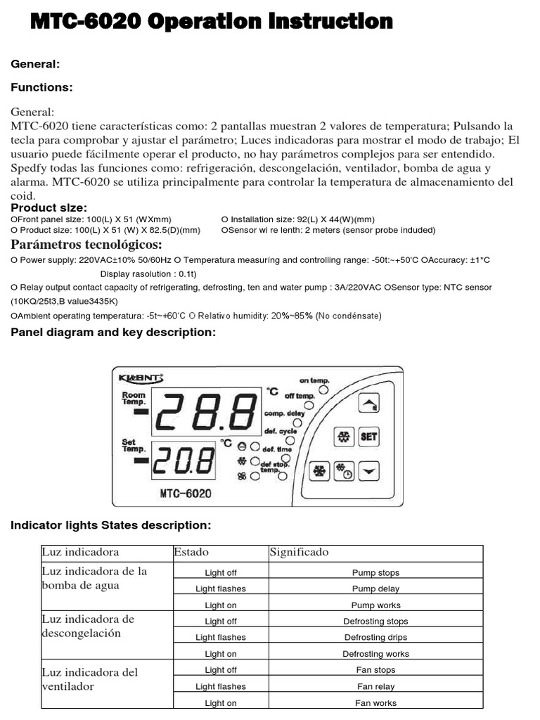 MTC 6020 | PDF | Fuente de alimentación | Relé