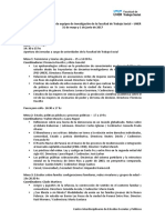 Programa Jornadas de Intercambio Investigaciones 