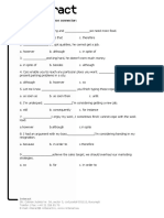 Choose The Right Sentence Connector:: Interact