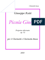 Op.52 Piccola Giostra Clarinetto Basso