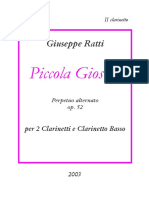 Op.52 Piccola Giostra II Clarinetto PDF