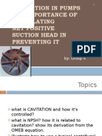 Cavitation in Pumps and Importance of Calculating Net Positive Suction Head in Preventing It