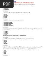 Important MCQ - Microwave Communication