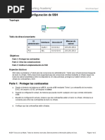 5.2.1.4 Packet Tracer - Configuring SSH Instruction