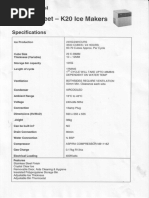 Datasheet - K20 Lce Makers: Specif Ications