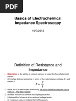 Basics of Electrochemical Impedance Spectroscopy