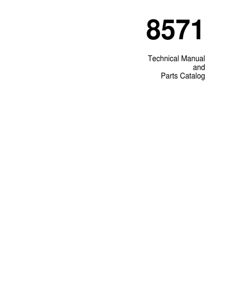8571 Scale Technical Manual & Parts Guide | PDF | Battery Charger ...