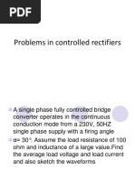 Problems in Controlled Rectifiers