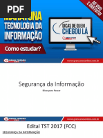 Dicas Para Passar - Segurança Da Informação