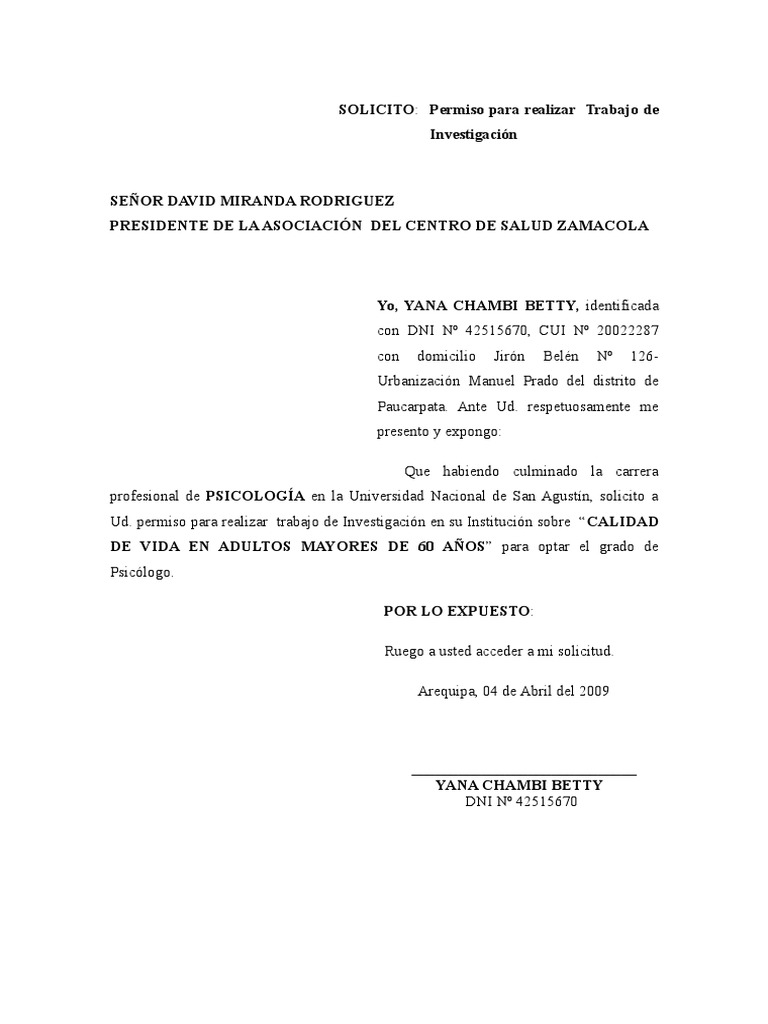 Modelo De Carta Formal Para Solicitar Algo  Vários Modelos