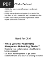 CRM - Defined