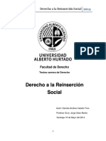 Derecho A La Reinsercion Social Univ Alberto Hurtado de Chile 32 Pgs