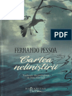 Cartea Nelinistirii Fernando Pessoa 2012
