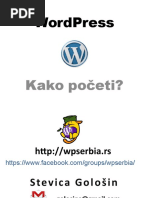 Wordpress: Kako Početi?