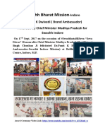 DR - Punit K Dwivedi Brand Ambassador Swachha Indore (SBM)