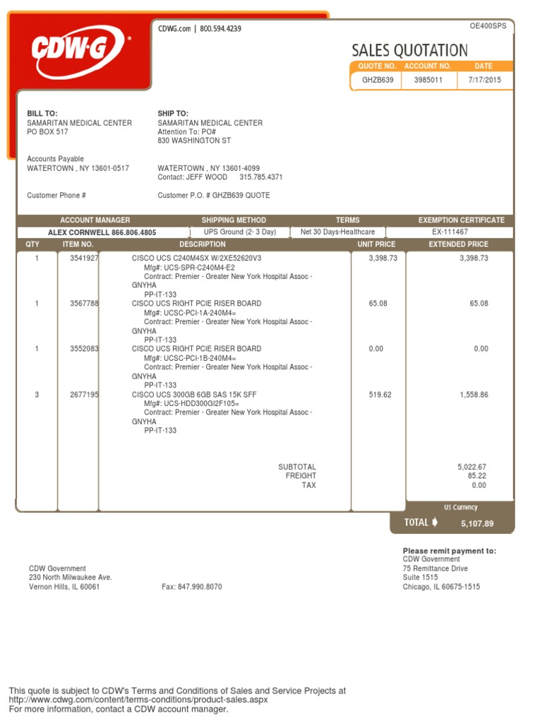 UCS Autopay Quote for Samaritan Medical | PDF | Taxation | Government ...