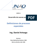 Definiciones de Procesos Especiales