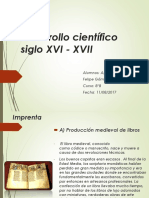 Desarrollo Científico Siglo XVI - XVII