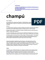 Historia Del Champú