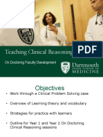 Clinical Reasoning On Doc Faculty Dev Tuesday Version