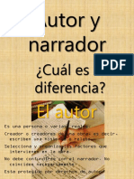 Diferencia entre autor y narrador