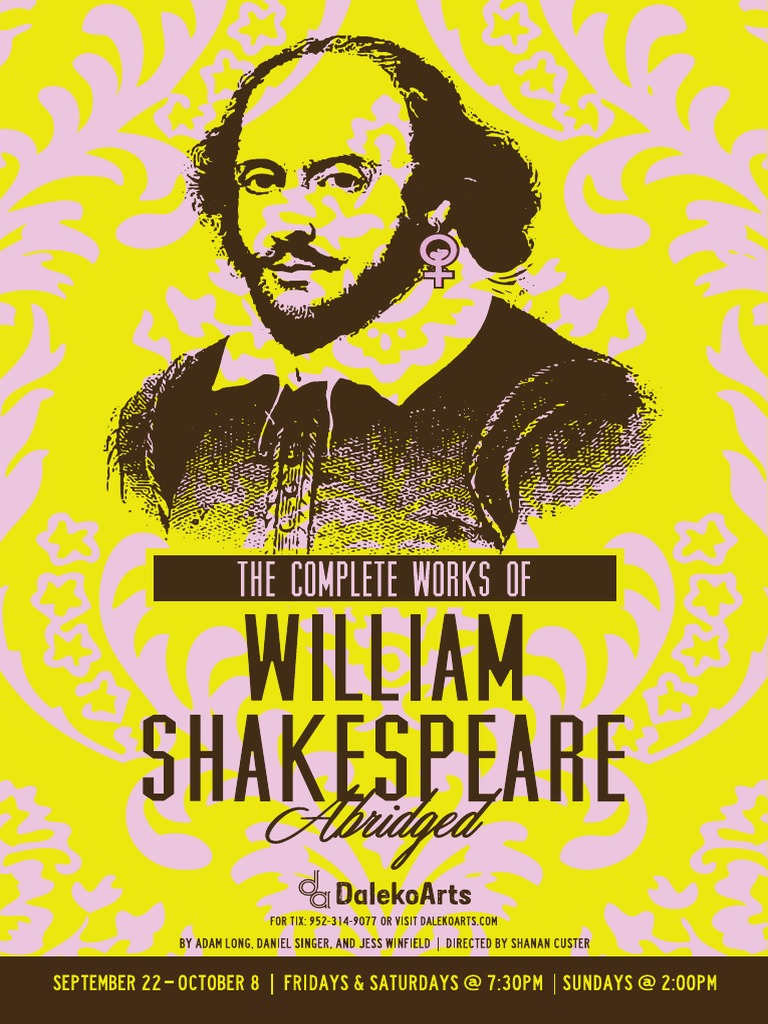 The Complete Works Of William Shakespeare abridged Theatre 