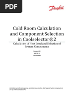 Cold Room Load Calculation Guide | PDF | Refrigeration | Electric Power