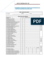 Formato Mantenimiento Grupos Electrogeno