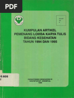 Download Kumpulan Artikel Pemenang Lomba Karya Tulis Bidang Kesehatan Tahun 1994 Dan 1995_1996 by tresna SN359364599 doc pdf