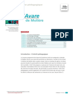 Fiche L Avare PDF