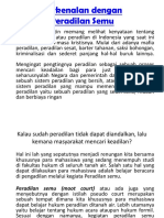 Berkenalan Dengan Peradilan Semu