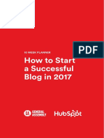 How To Launch A Successful Blog in 2017 Planner