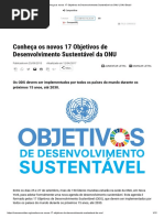 17 Objetivos de Desenvolvimento Sustentável Da ONU _ ONU Brasil