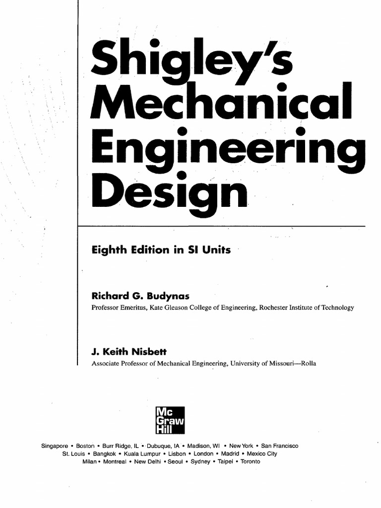 Shigleys Mechanical Design | | Gear | Beam (Structure)