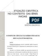 ALFABETIZAÇÃO CIENTÍFICA - Apresentação