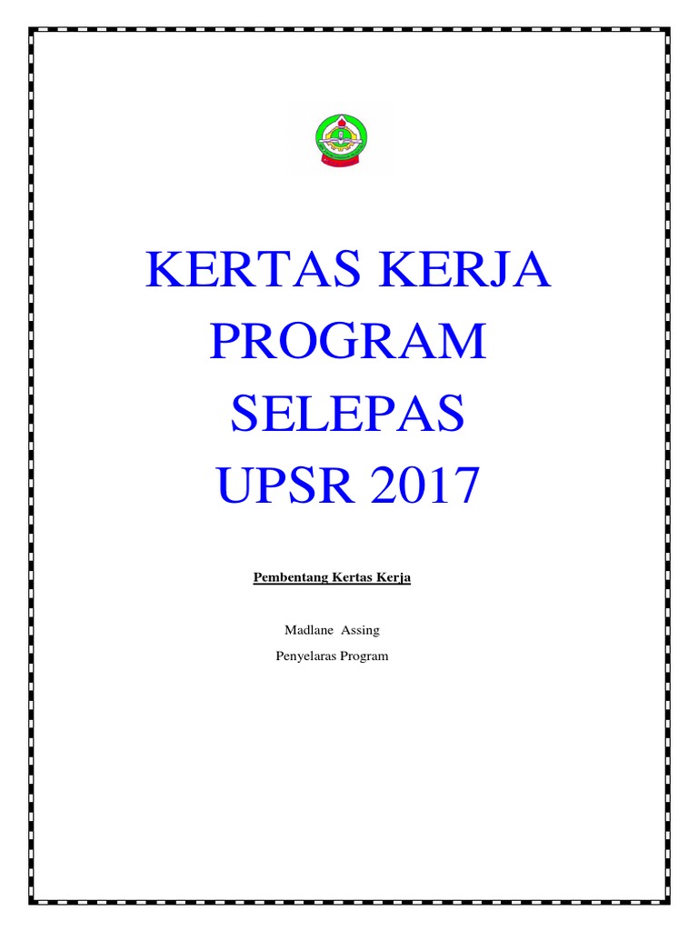 Program Selepas Upsr 2017 Pdf