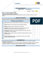 Technology Evaluation Form