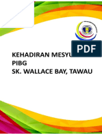 Kehadiran Mesyuarat Pibg Sk. Wallace Bay, Tawau