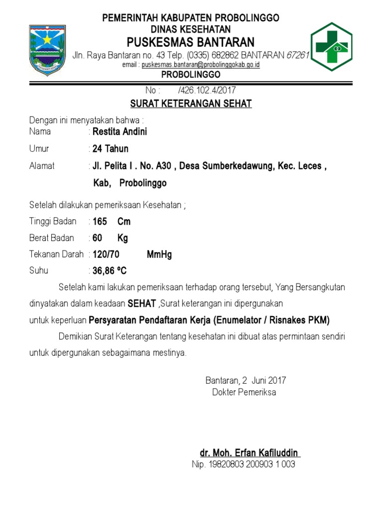 Download 91+ Contoh Surat Keterangan Sehat Terbaik Gratis