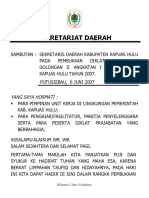 Pidato Pembukaan Prajabatan Gol II Juni 2007