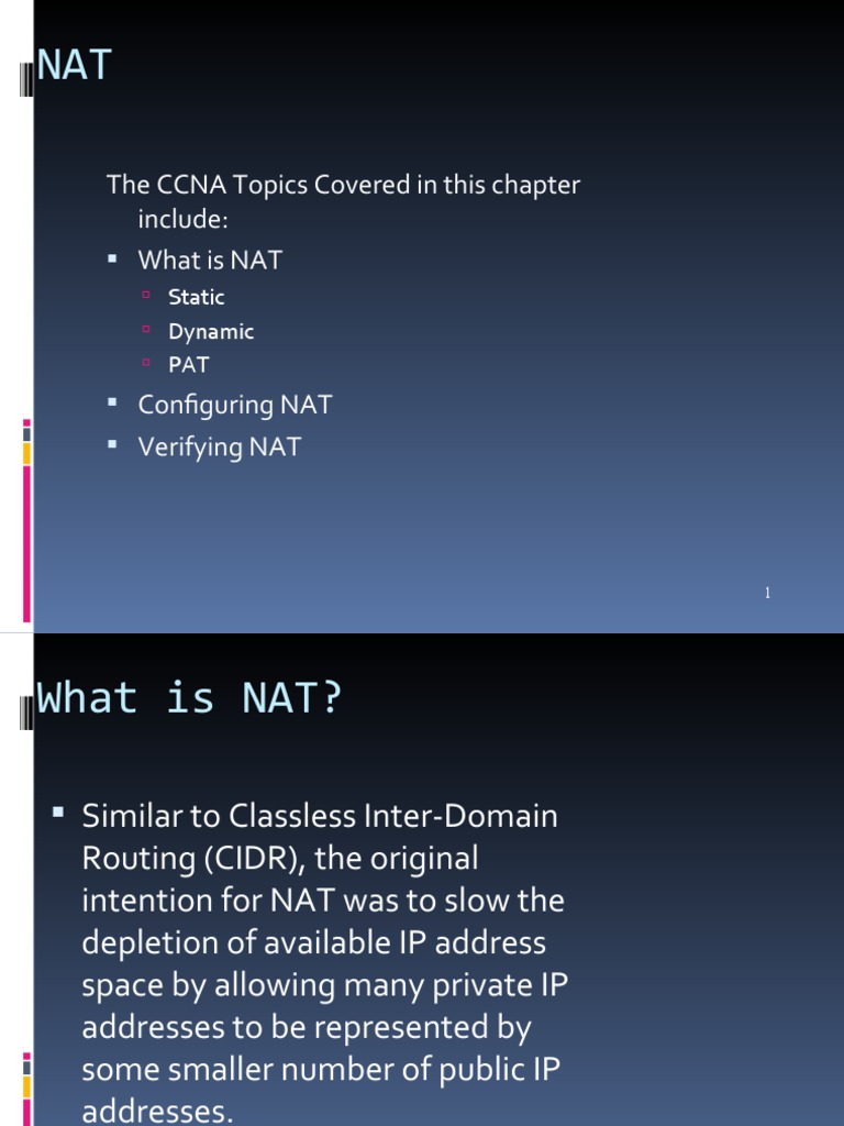 Understanding NAT: Types and Configuration | PDF | Computers